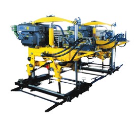 YD-22型液壓搗固機(jī),雙導(dǎo)柱框架結(jié)構(gòu)，單缸升降方式